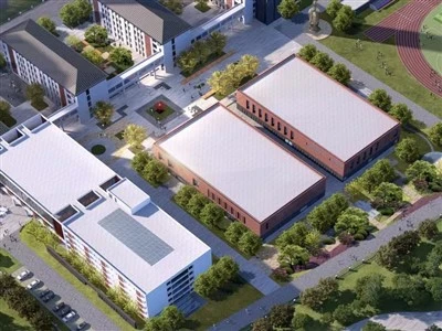 Montažna kovinska jeklena konstrukcija montažna šolska zgradba jeklena gradbena dela